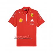 Polo del Scuderia Ferrari F1 2024 Rojo