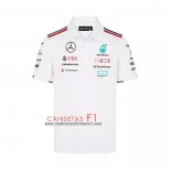 Polo del Mercedes Amg Petronas F1 2024 Branco