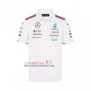 Polo del Mercedes Amg Petronas F1 2024 Branco