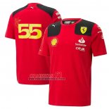 Camiseta Scuderia Ferrari F1 NO.55 2023 Rojo