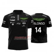 Camiseta Aston Martin Racing F1 NO.14 2023 Negro