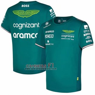 Camiseta Aston Martin Racing F1 2023 Verde