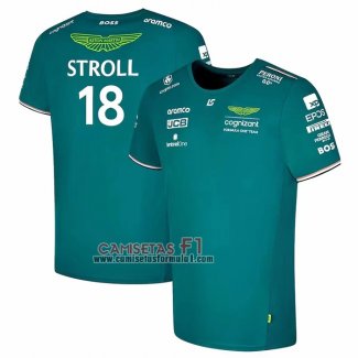 Camiseta Aston Martin Racing F1 NO.18 2023 Verde