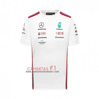 Camiseta Mercedes Amg Petronas F1 2023 Blanco